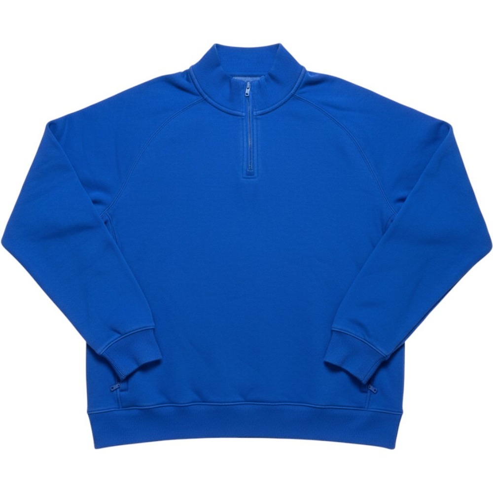 Fabletics Mens Royal Blue Quarter Zip Pullover Sweatshirt XXL Pockets